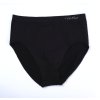 Spodní prádlo kalhotky Tebe černé s šedým nápisem vel L