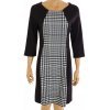Šaty Luiza černobílé se vzorem vel. M