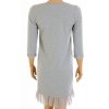Šaty Beloved šedé s perličkami vel. S / 36