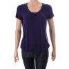 Tričko Comma tmavomodré dole do gumky zdobený výstřih vel S/M