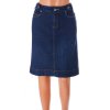 Sukně Tchibo modrá vzadu prošívané kapsy vel S/M