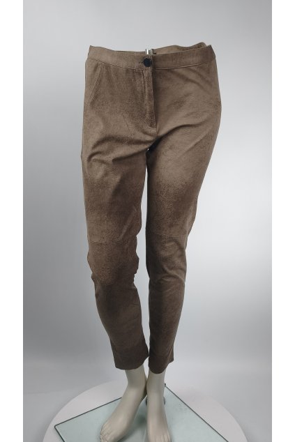 Hnedé dámske nohavice ZARA veľkosť M