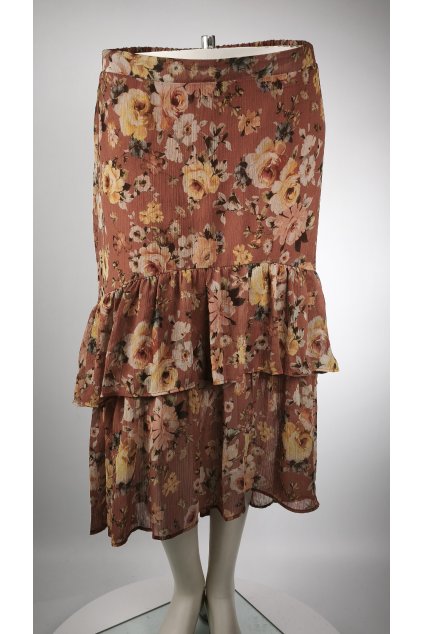 Kvetinová sukňa ORSAY s volánmi