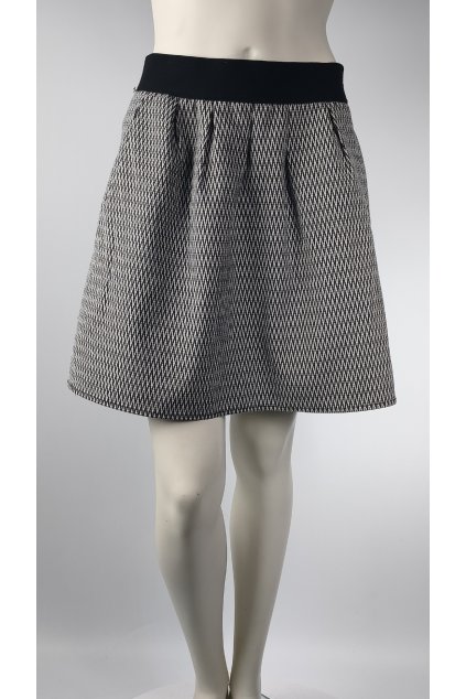 Čierno-biela vzorovaná sukňa RESERVED