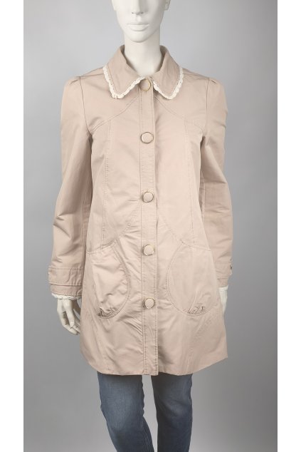 Elegantná béžová bunda s golierom od NOA NOA