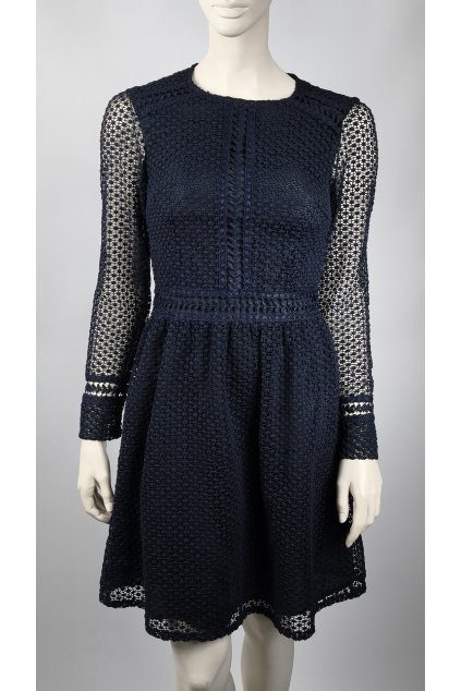 Modré dámske šaty Y.A.S s dlhými rukávmi