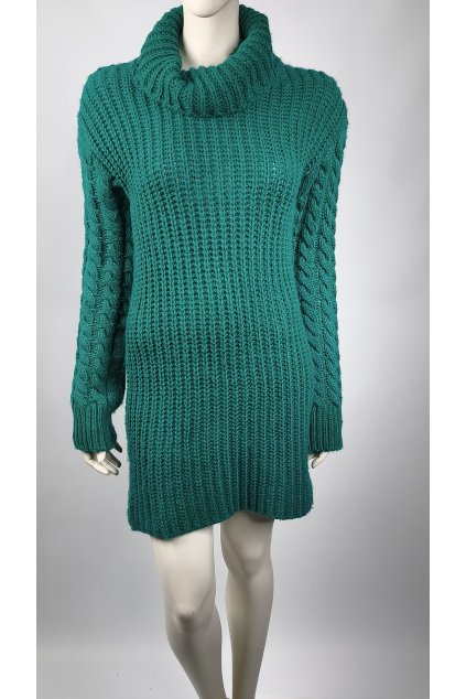 Zelené pletené šaty s rolákom SARAH ALLISON COLLECTION