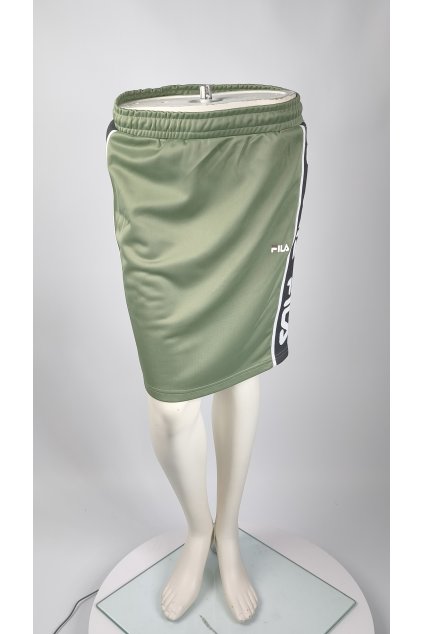 Zelená sukňa FILA s logom a elastickým pásom