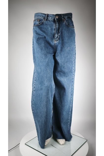 Modré džínsy STRADIVARIUS voľného strihu