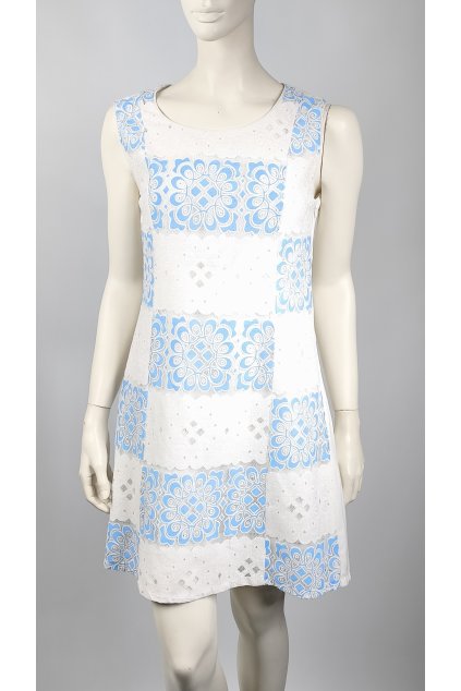 Dámske šaty SWEET MISS modro-biele, veľkosť M