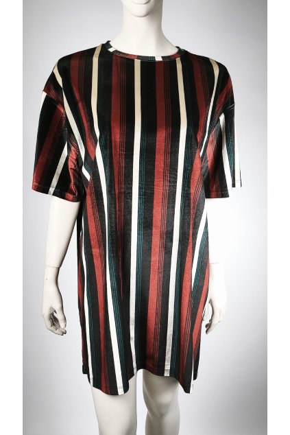 Pruhované šaty PULL&BEAR vo veľkosti M