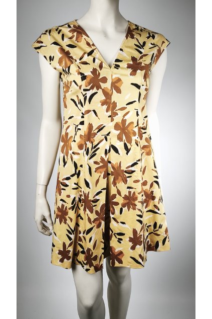 Žlté kvetované šaty MAX & CO