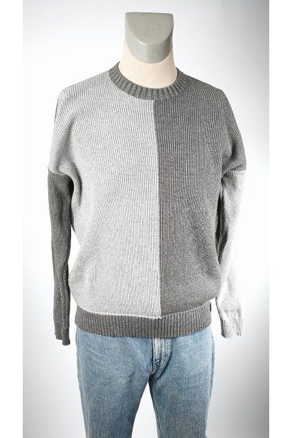 Pánsky sveter HOLLISTER šedý oversized