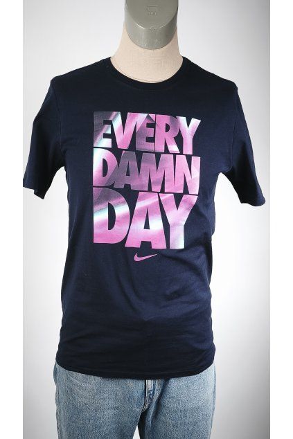 Modré pánske tričko NIKE s potlačou