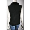1582 2 damska vesta redal cierna s umelou kozusinou
