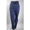 1603 2 damske nohavice monki modre pruhovane 36