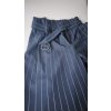 1603 5 damske nohavice monki modre pruhovane 36