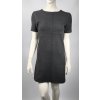 Tmavosivé dámske šaty ZARA s krátkymi rukávmi veľkosť S