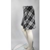 Sukňa AMISU čierno-biela károvaná - 36