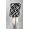 Sukňa AMISU čierno-biela károvaná - 36