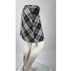 Sukňa AMISU čierno-biela károvaná - 36