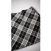 Sukňa AMISU čierno-biela károvaná - 36
