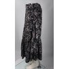 Sukňa SINSAY čierna s kvetinovým vzorom - M
