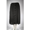 Čierna plisovaná sukňa AMISU s gombíkmi