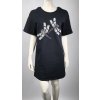 Čierne šaty Pierre Cardin s potlačou vážok, veľkosť XS