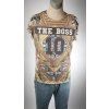 Tričko BERSHKA s motívom 'The Boss' a číslicou '10'