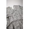 2264 4 damske saty zara bielo cierne bodkovane s