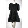 Čierne šaty ZARA s nadýchanými rukávmi