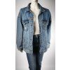 Oversized džínsová bunda BERSHKA modrá