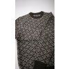 2357 5 pansky sveter mcneal cierno biely vzor m