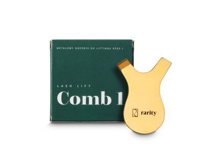 metalowy grzebien do liftingu rzes rarity lash comb 1