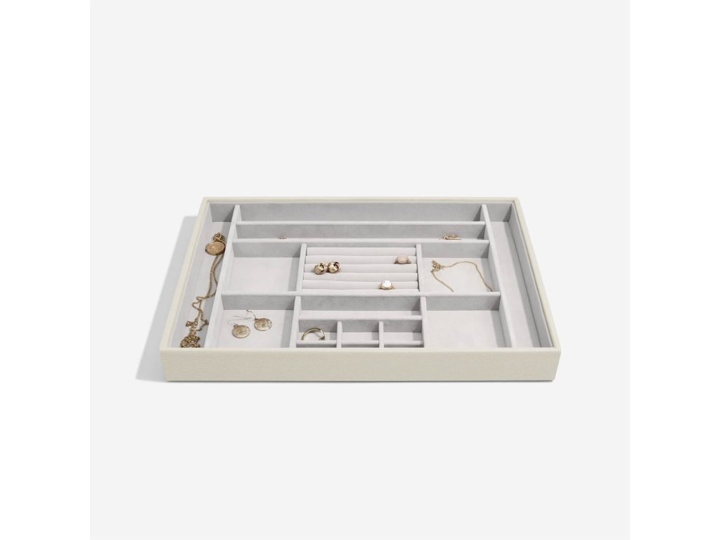 Box na šperky Stackers Oatmeal Supersize Ring & Accessory | krémová