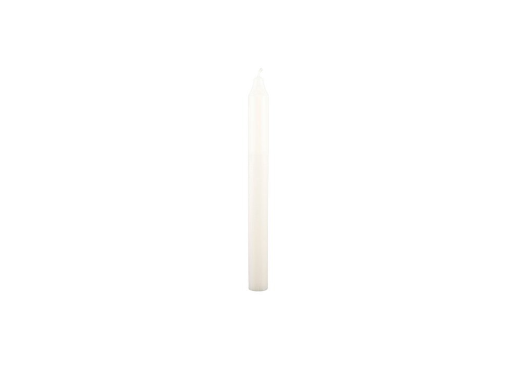 Svíčka kulatá krátká Broste 2,1 cm | slonová kost