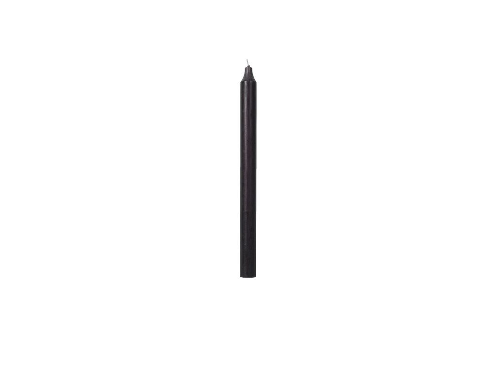 Svíčka kulatá krátká Broste 2,1 cm | černá