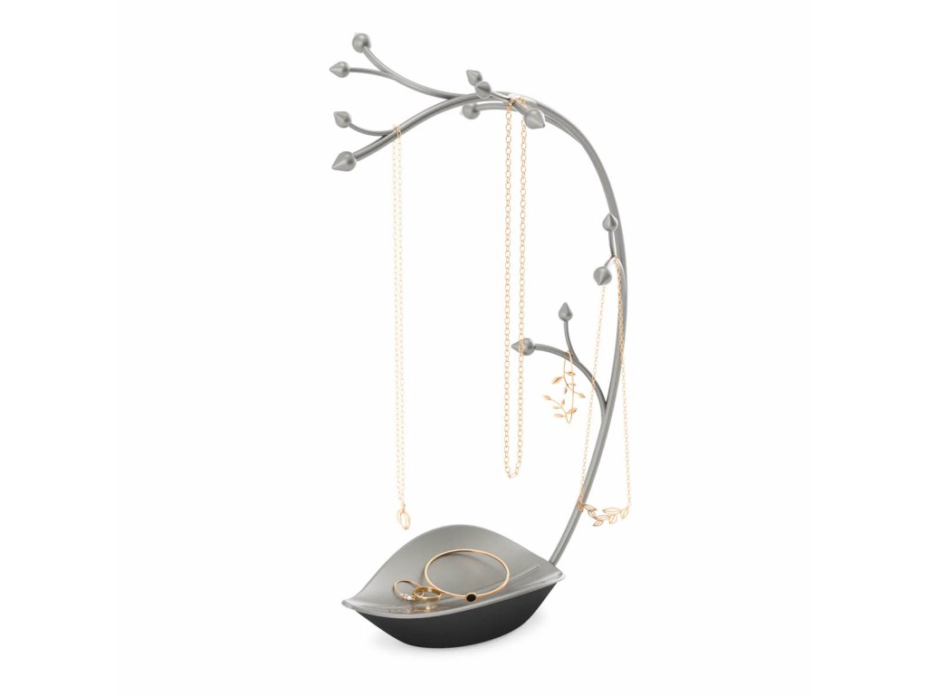 Ocelový stojan na šperky Umbra Orchid | šedý