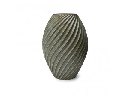 Porcelánová váza Morso River Green, 26 cm | zelená