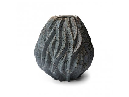Porcelánová váza Morso Flame Grey, 23 cm | šedá