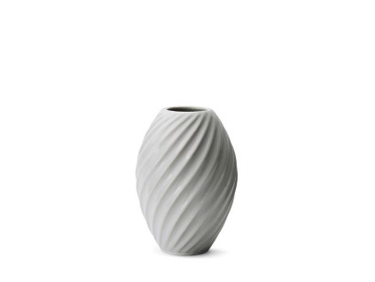 Porcelánová váza Morso River White, 16 cm | bílá