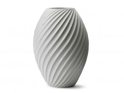 10531 7 porcelanova vaza morso river white 26 cm bila