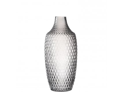 Skleněná váza Leonardo POESIA šedá 30 cm | šedá