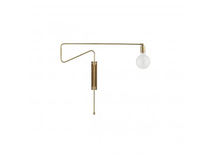 Nástěnná lampa House Doctor Swing Brass | zlatá