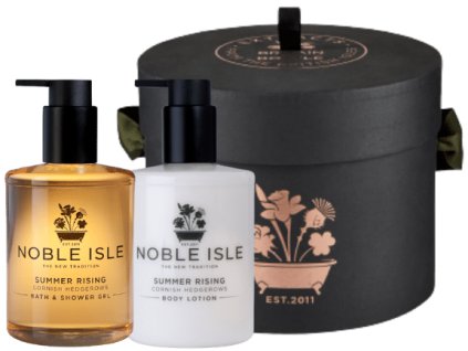13954 darkova sada sprchovy gel a telove mleko noble isle summer rising duo gift set 2 x 250ml