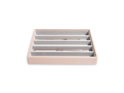 Box na šperky Stackers Blush Classic Necklace Layer | růžová