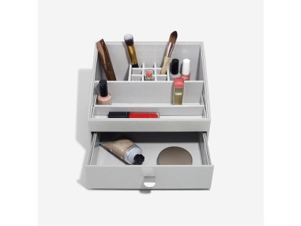 Pebble Grey Makeup Organiser