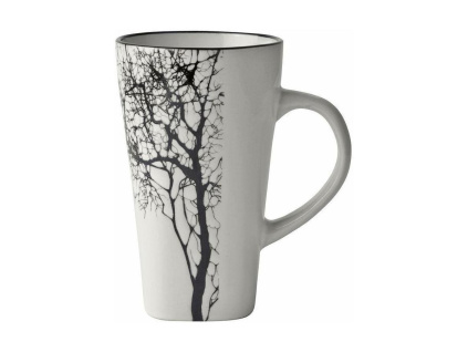 Kameninový hrnek se stromem Villa Collection Sand, 500 ml | krémová