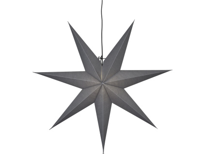 Papírová hvězda Star Trading OZEN | šedá, černá